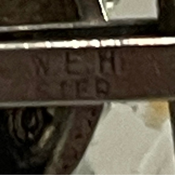 ANTIQUE & RARE 14k signed Walter E. Hayward solid sterling silver cuff links - Picture 11 of 12